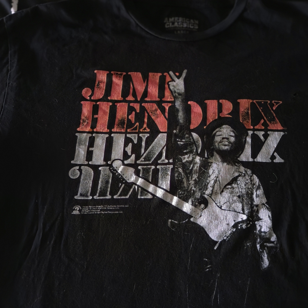 Black Jimi Hendrix Graphic Tee
